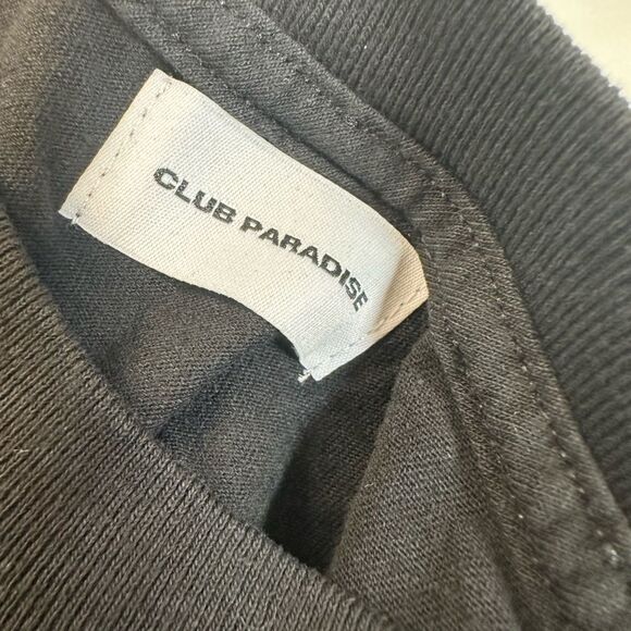 NWT Club Paradise Unisex Black Short Sleeve Logo Graphic Tee Shirt - Size XL - Picture 4 of 6